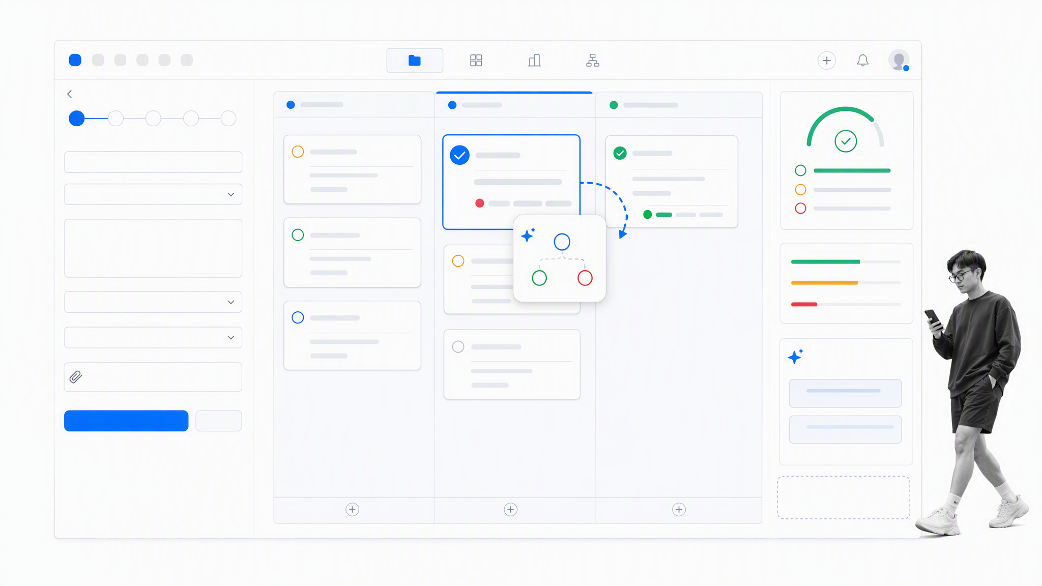 Pipefy style request intake and triage workflow with SLA state, without branding