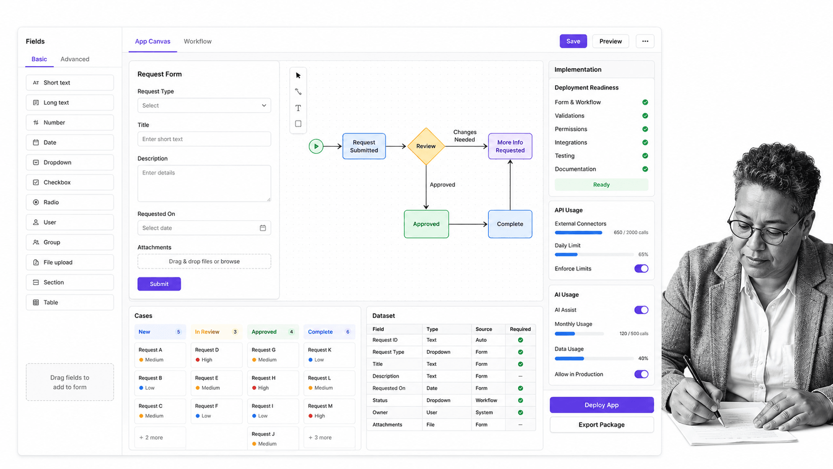 Kissflow product interface for the best Process Street alternatives comparison
