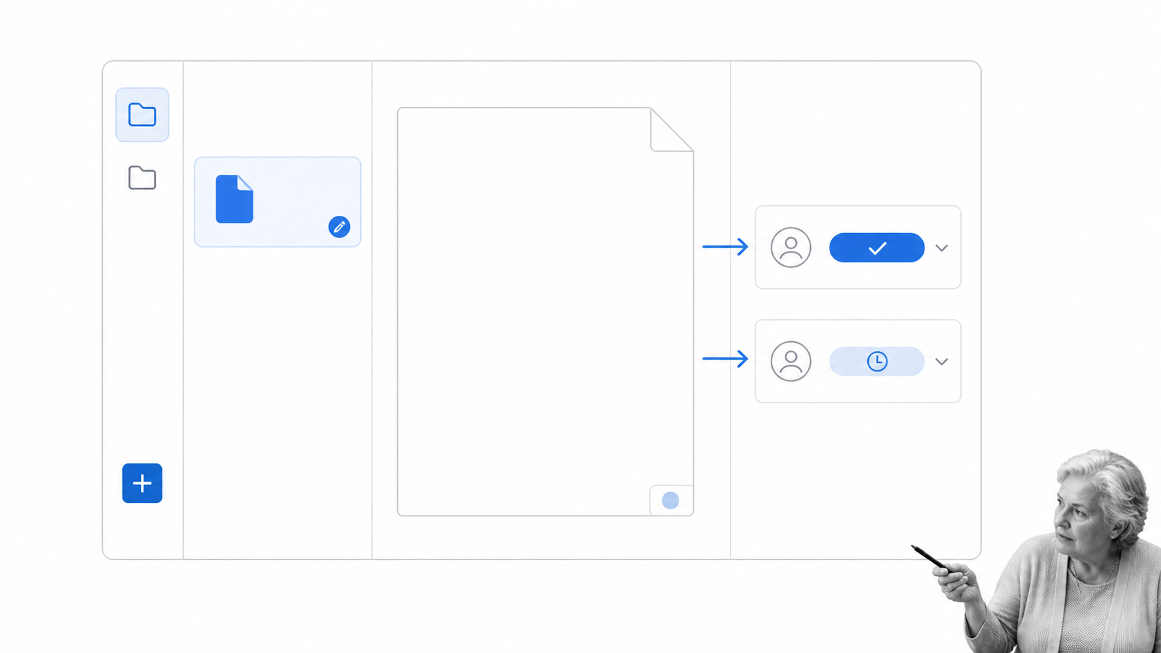 ONLYOFFICE DocSpace style document room with collaborator permissions without product branding