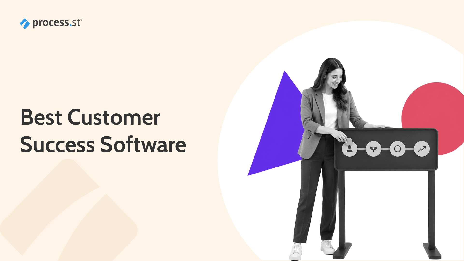 Customer success operations leader moving a customer token through a physical lifecycle board