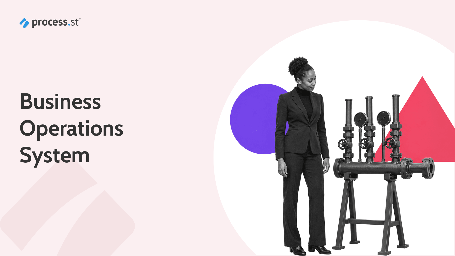 Business operations leader calibrating a connected company-wide system
