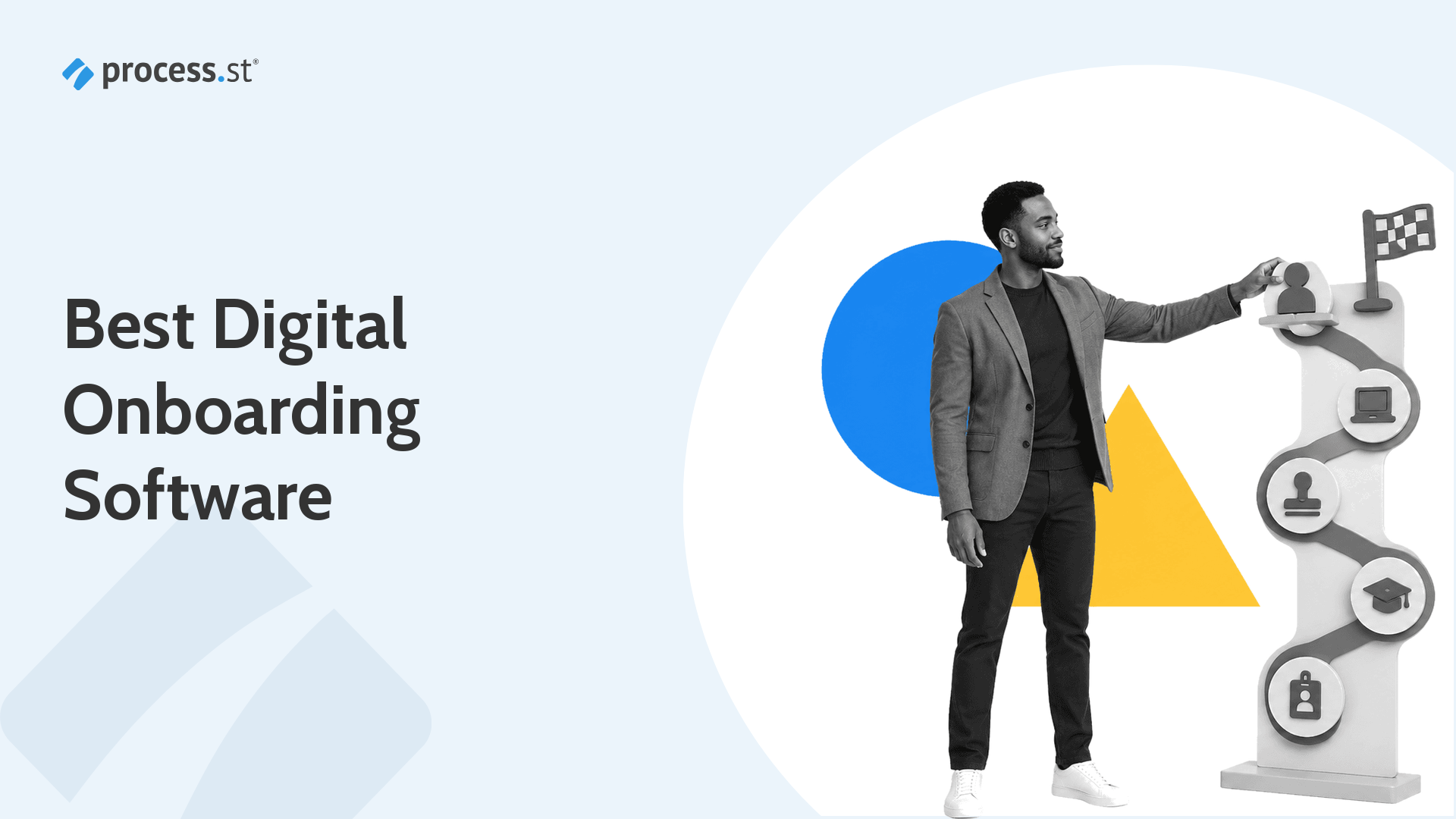 Onboarding leader moving a new hire through a digital onboarding workflow board