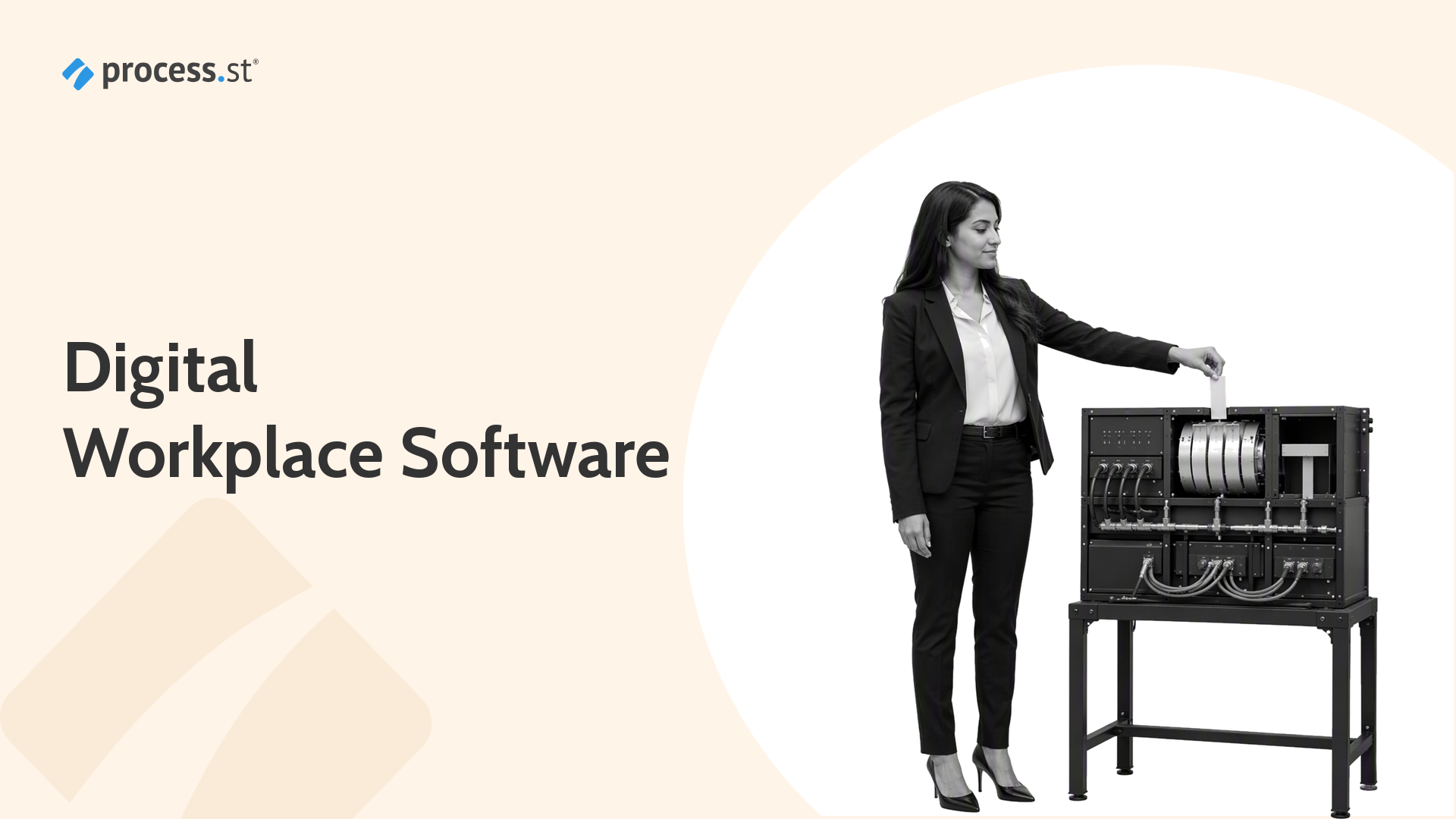 Digital workplace leader calibrating a connected company-wide system