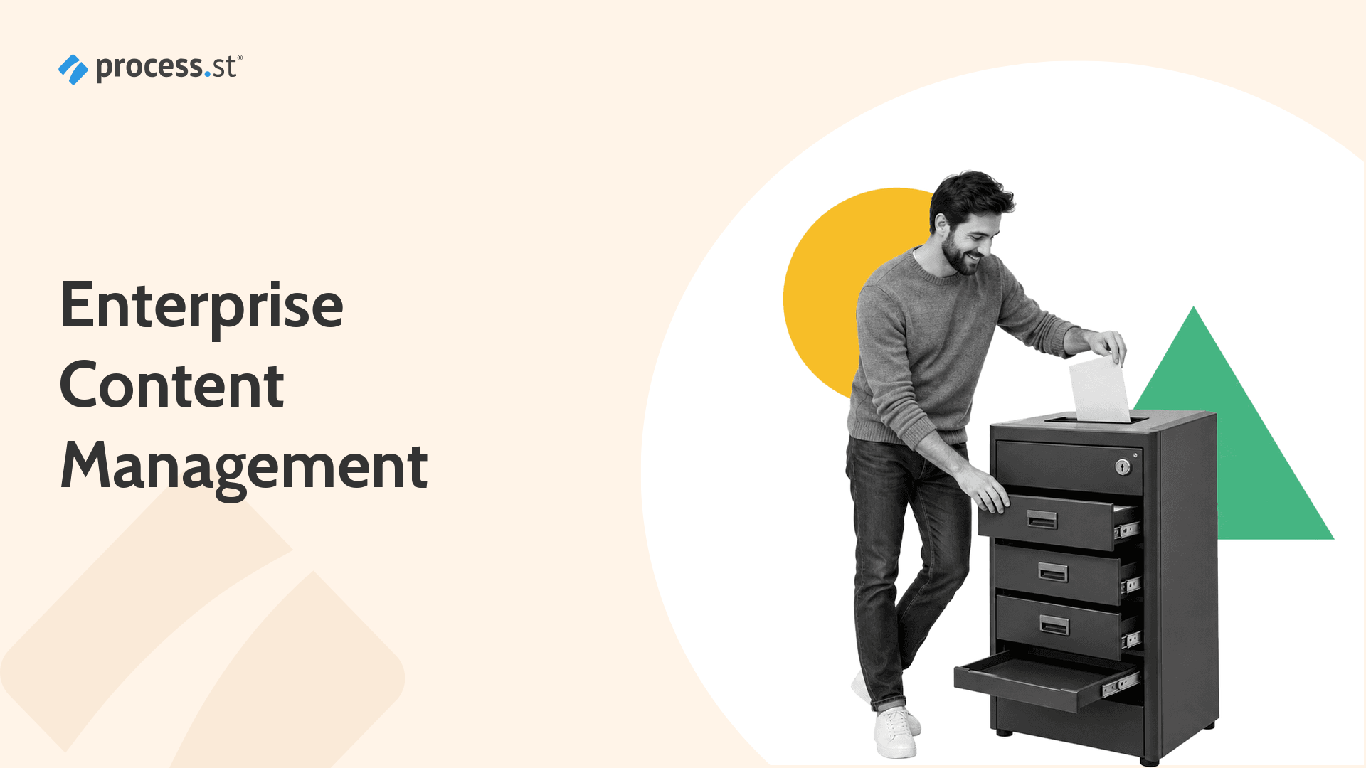 Information governance professional organizing content in a secure enterprise records lifecycle vault