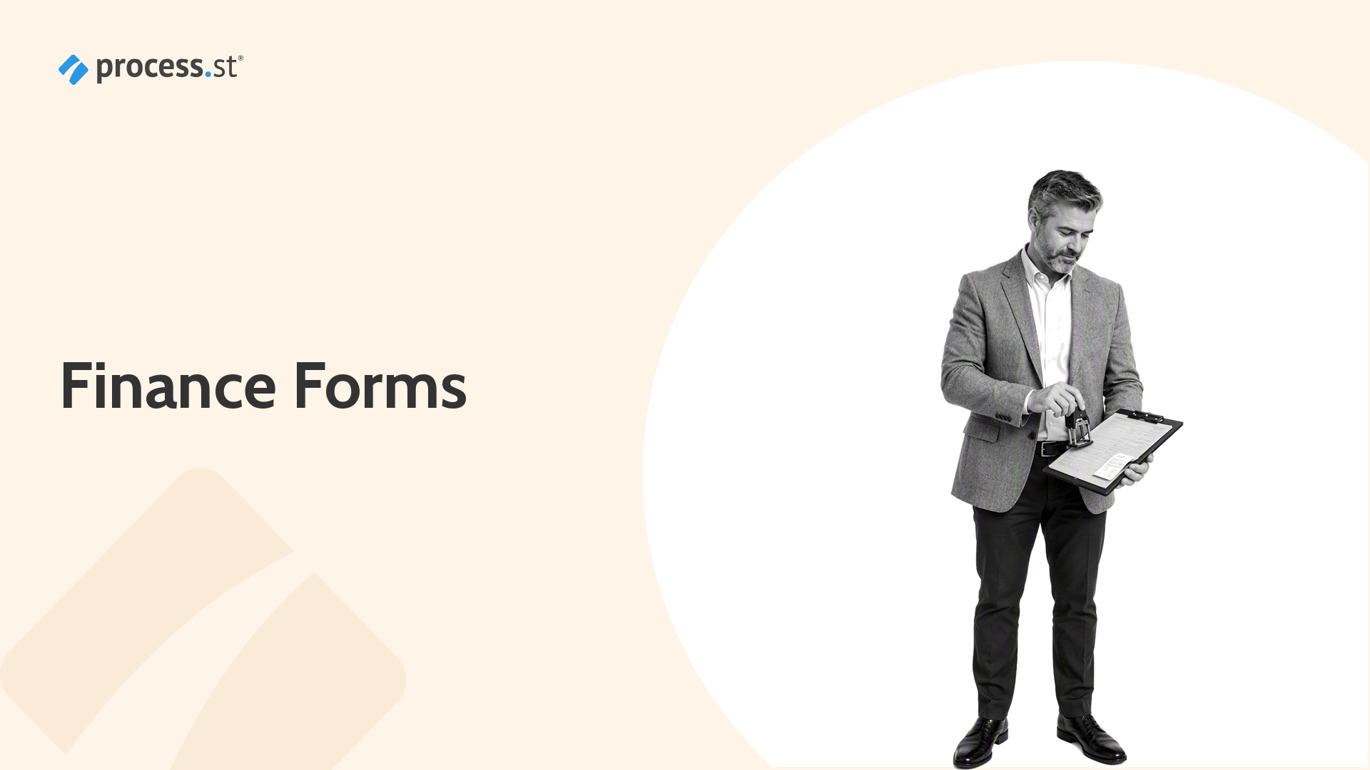 Finance manager reviewing an expense form and receipts - Process Street