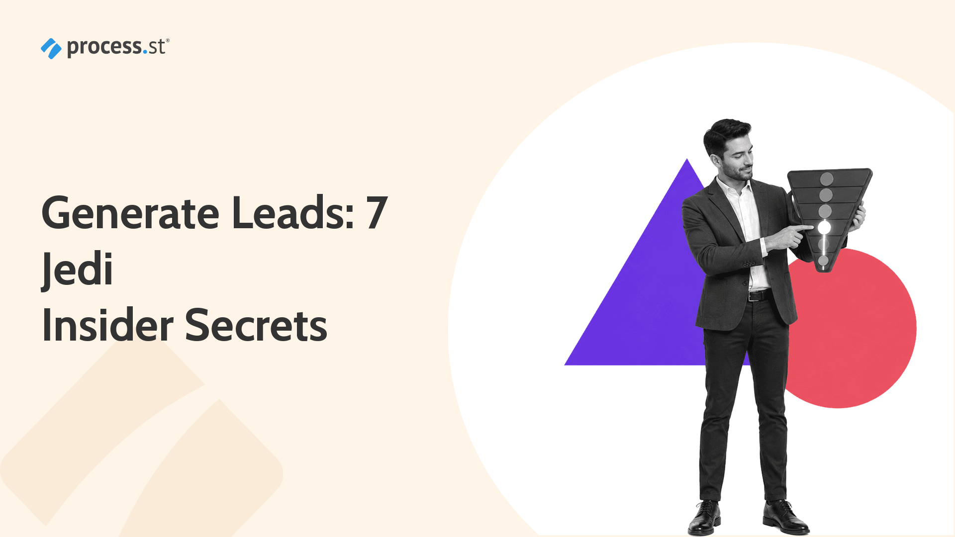 B2B lead generation strategist reviewing a seven-stage prospect funnel