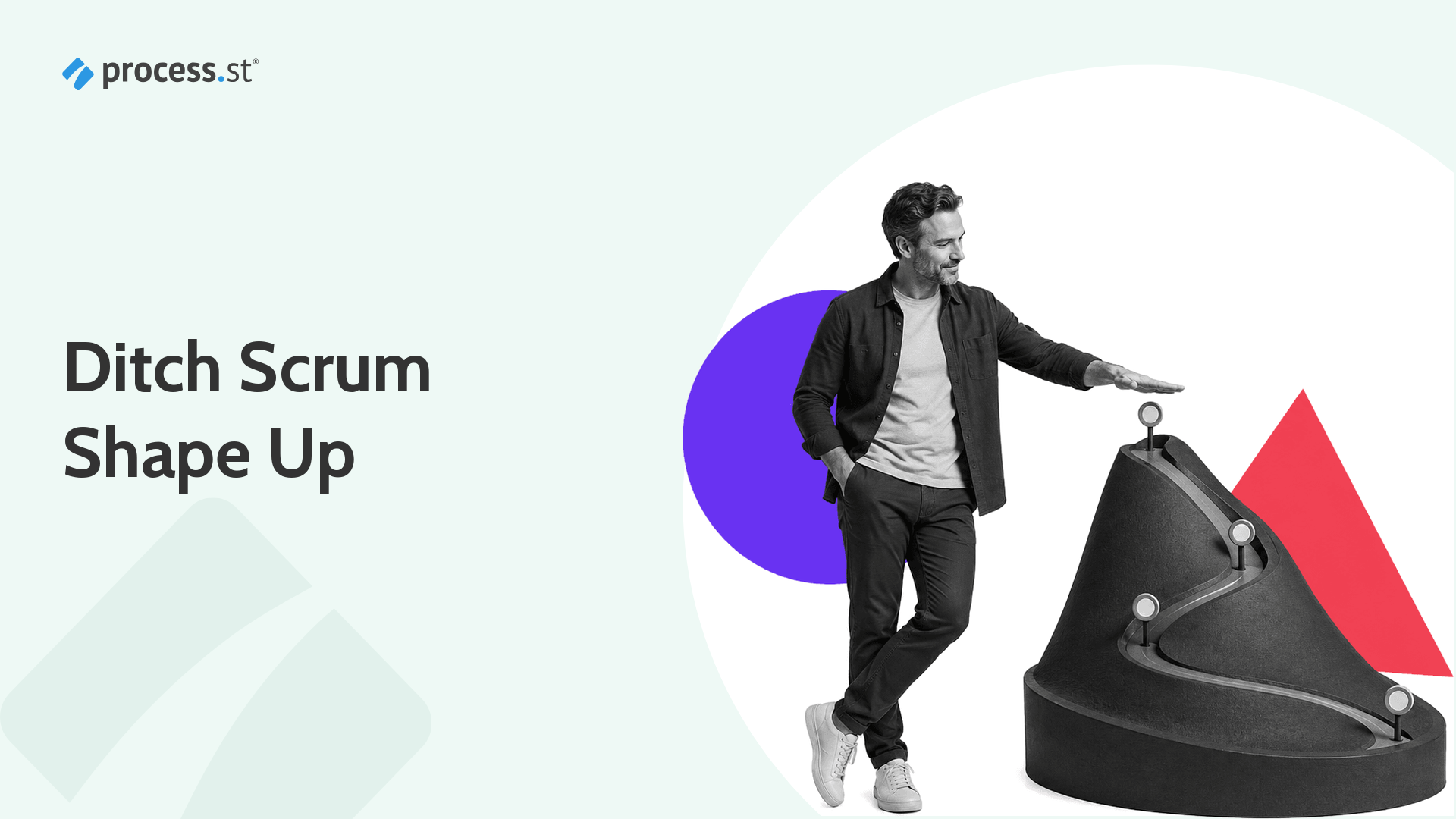 Product lead guiding work across a Shape Up hill model