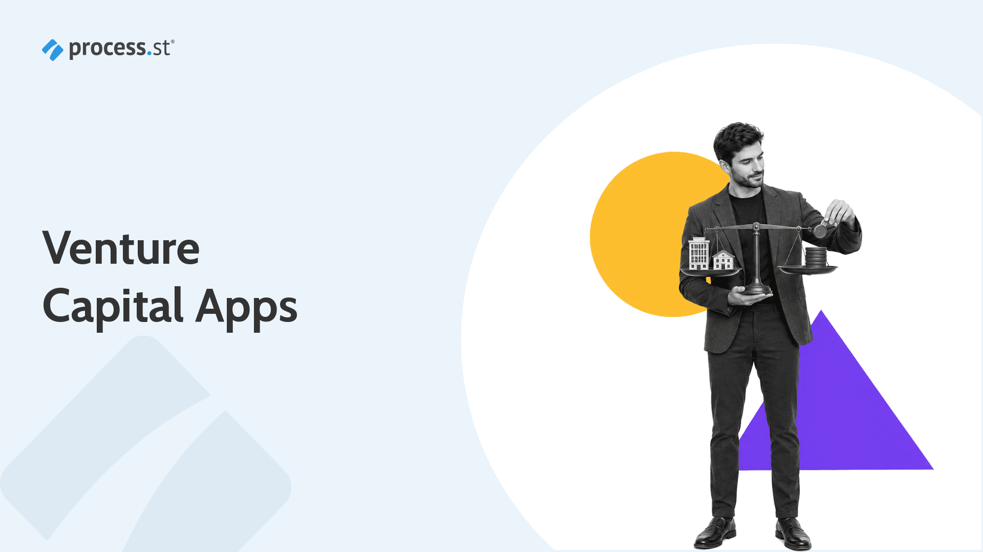 Venture capital investor balancing startup opportunities and capital with venture capital apps