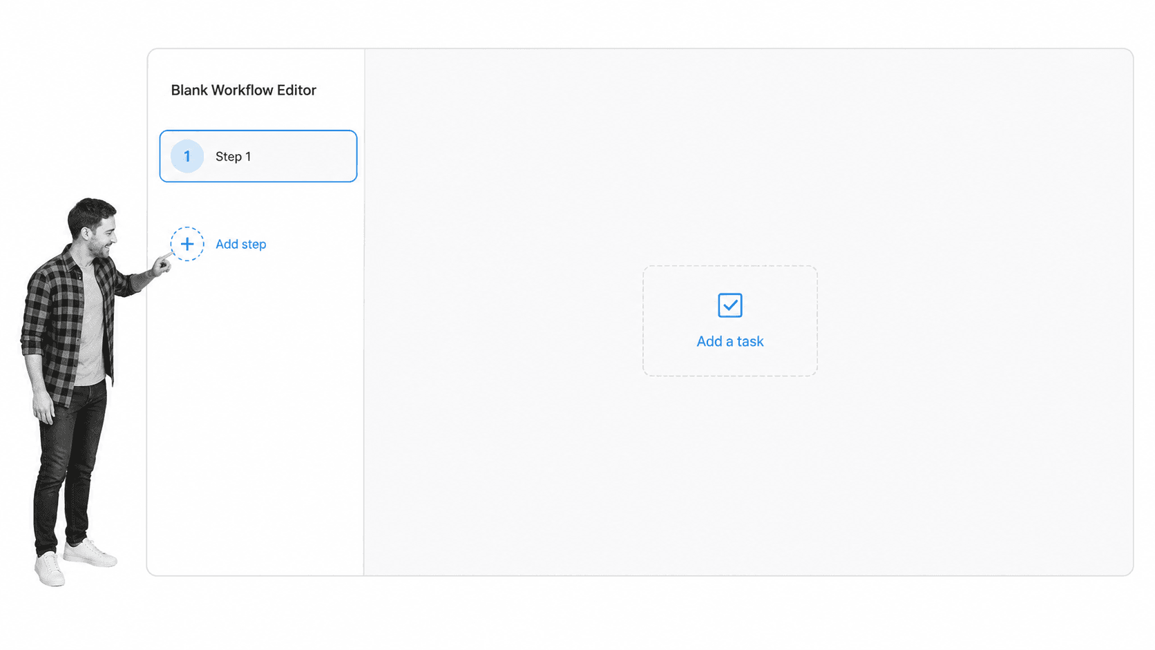 Creating the first step in a reusable Process Street workflow