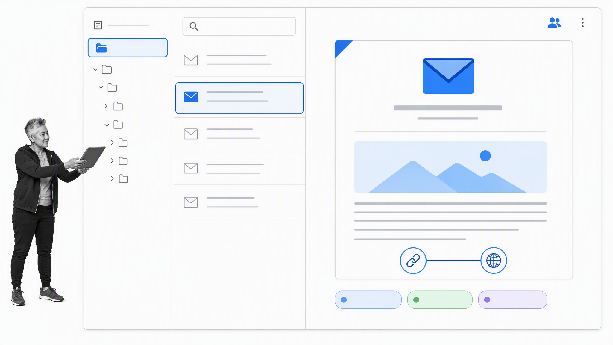 Searchable copywriting swipe file organized with tags and source details