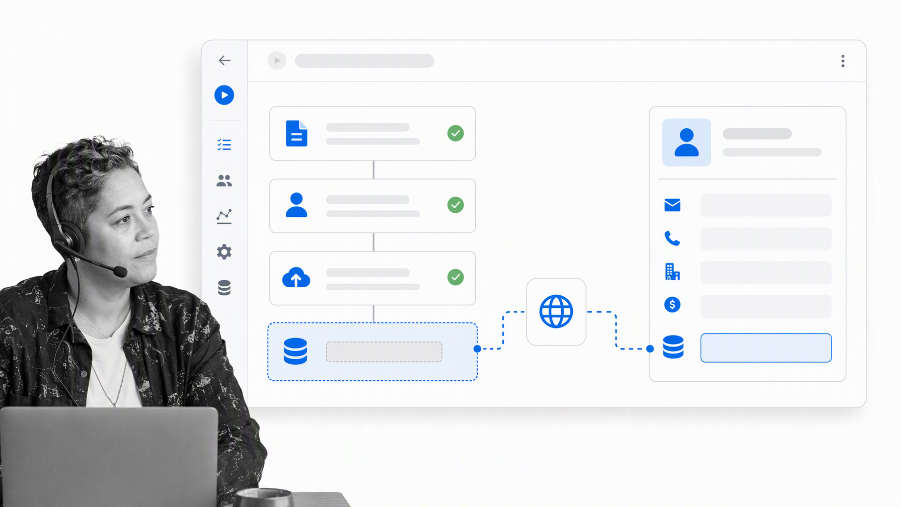 Hidden identifier connecting a workflow run to an external record