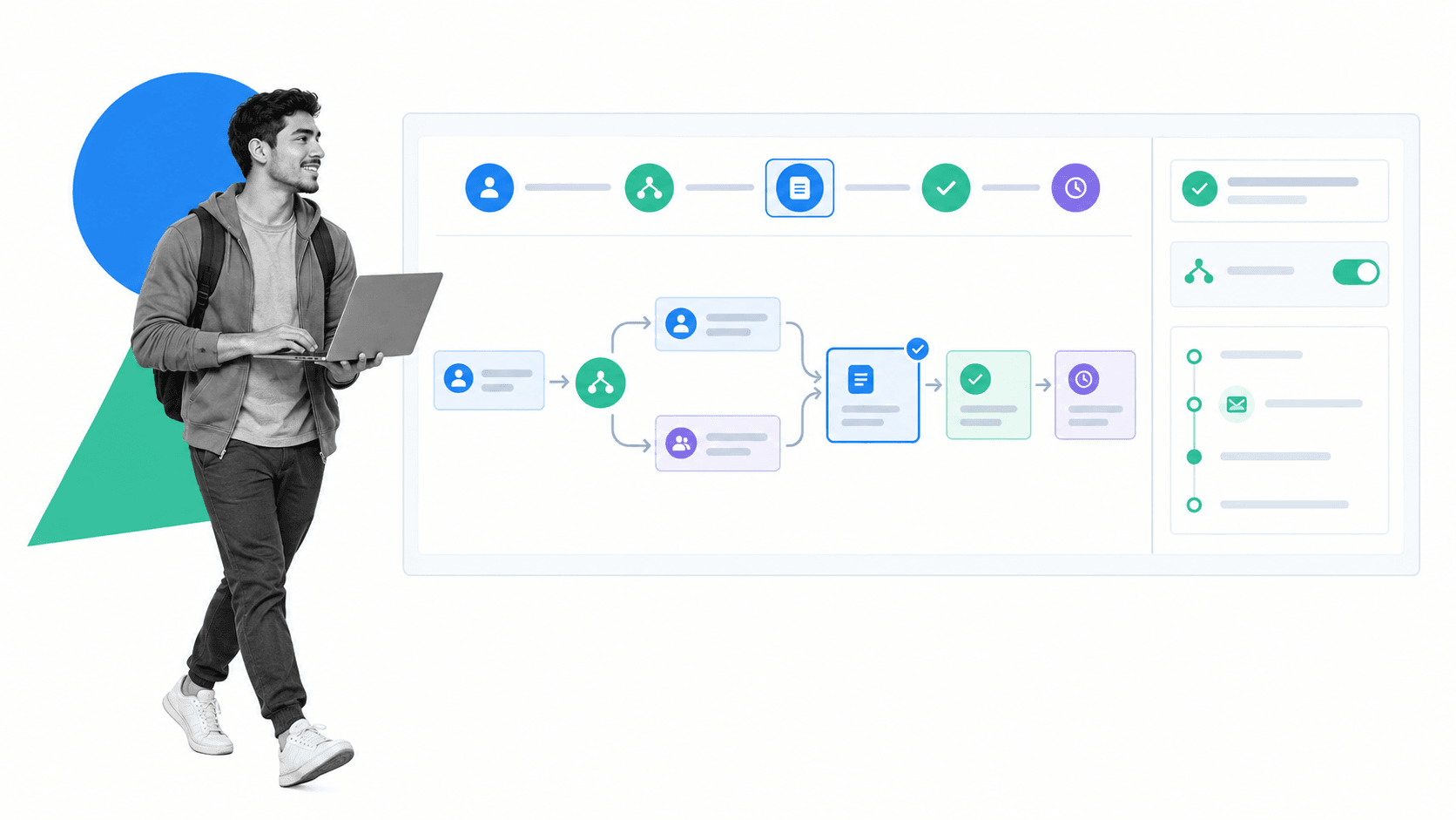 Freelance client lifecycle workflow from inquiry through follow-up