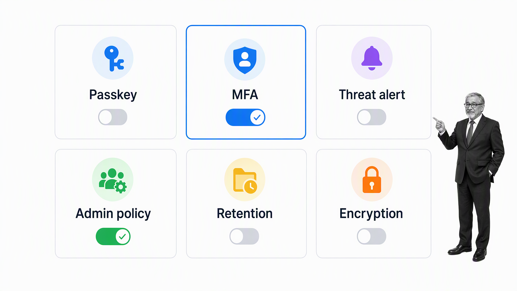 Email security controls protecting access and messages with an IT leader
