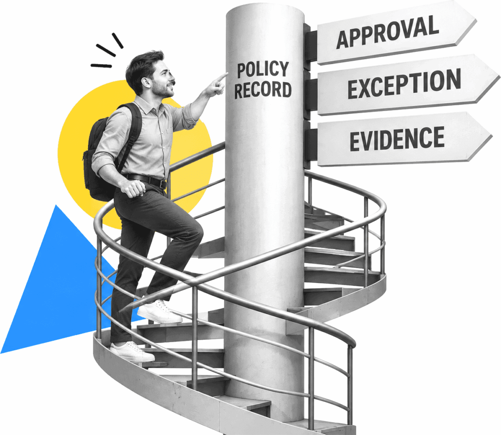 An insurance operations architect mapping policy work around a central system of record.