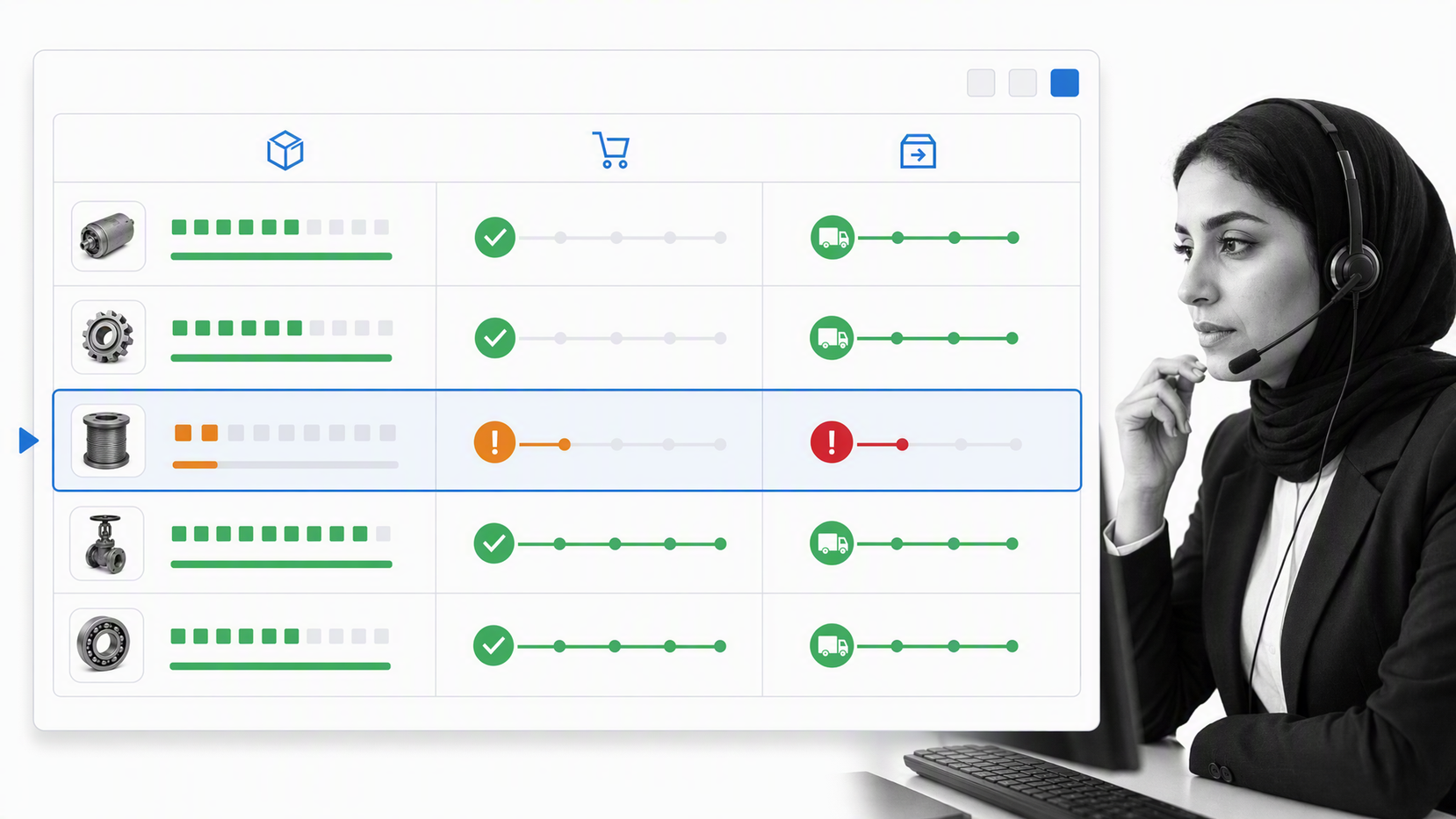 Oracle NetSuite ERP dashboard for inventory, purchasing, orders, and fulfillment
