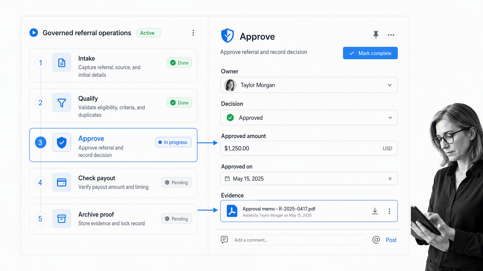 Referral program visual 14: Governed referral operations