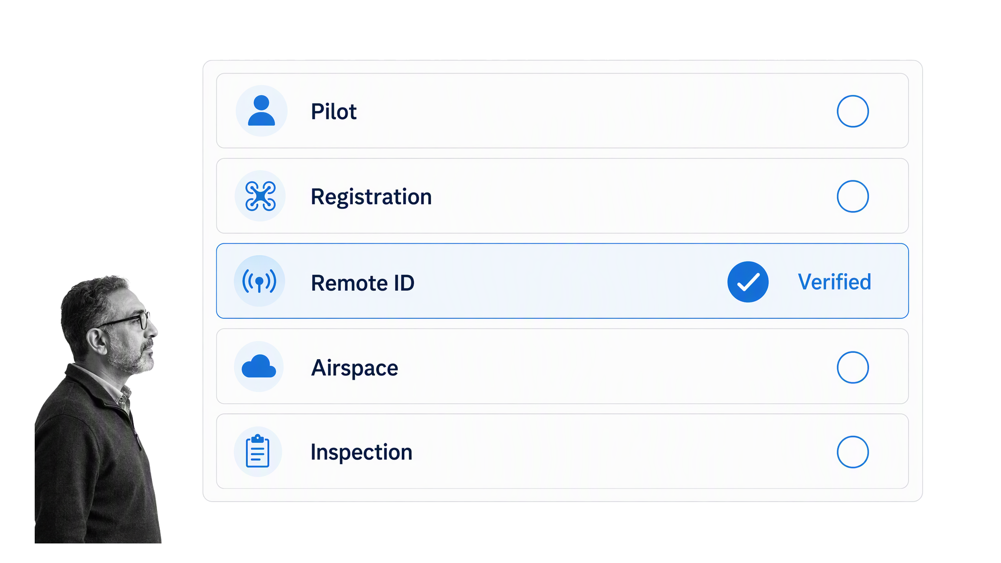 Part 107 compliance evidence review for commercial drone operations