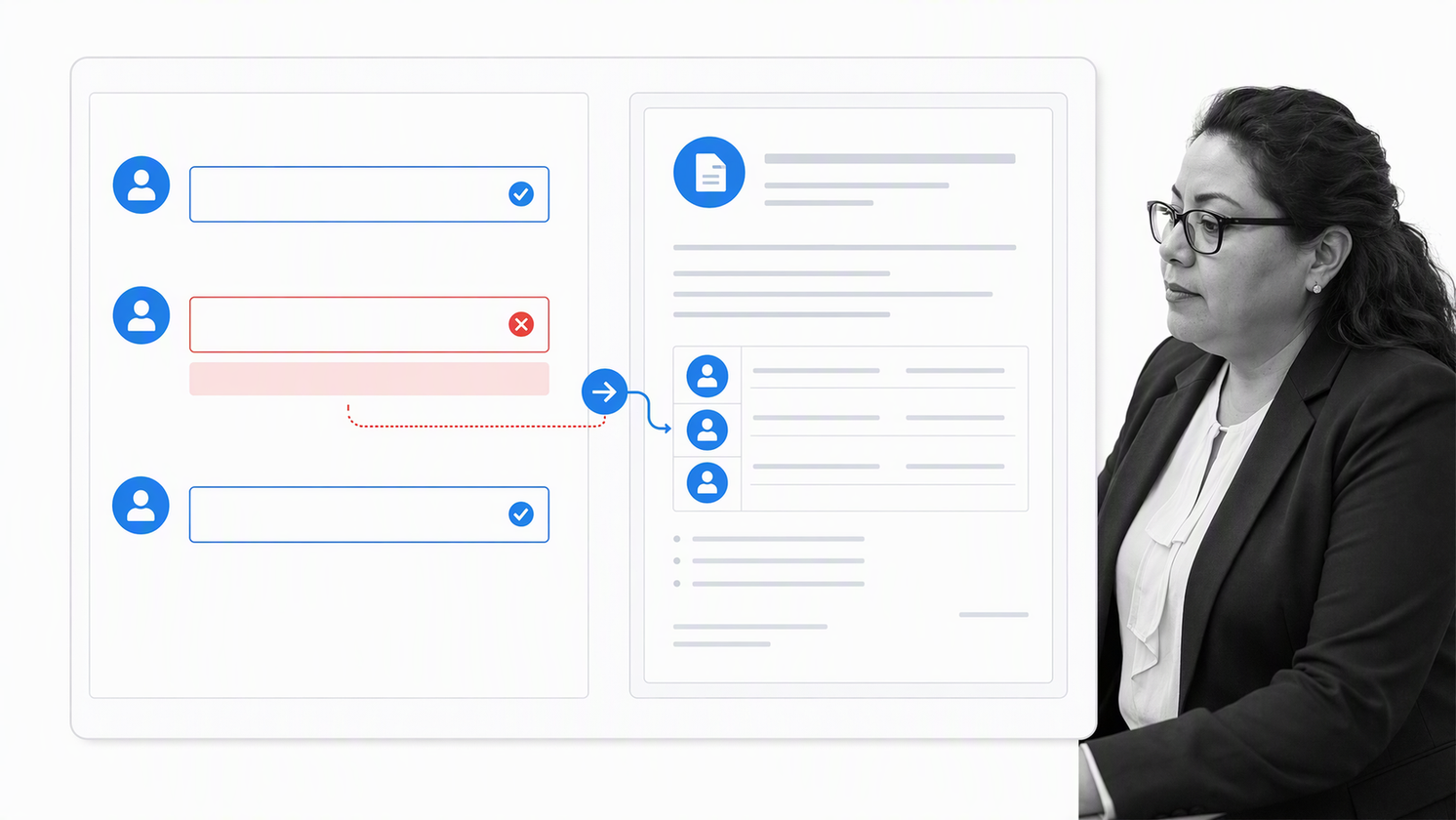 Employee field validation and document preview