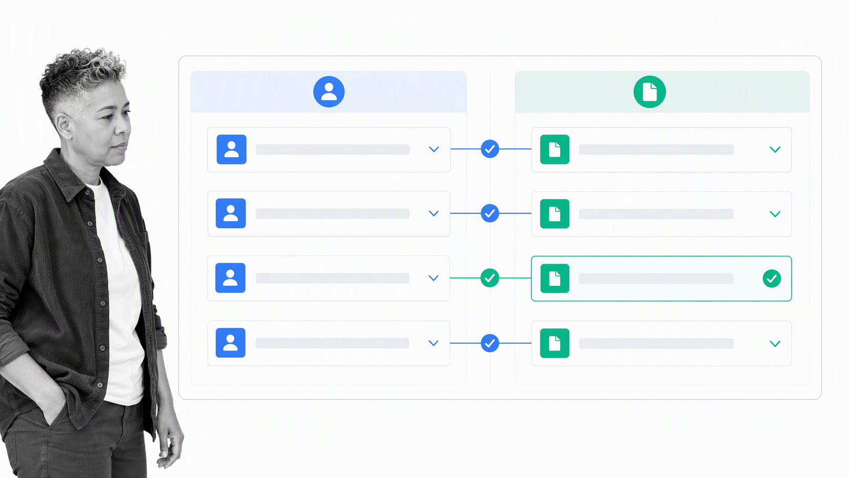 Employee fields mapped into document fields