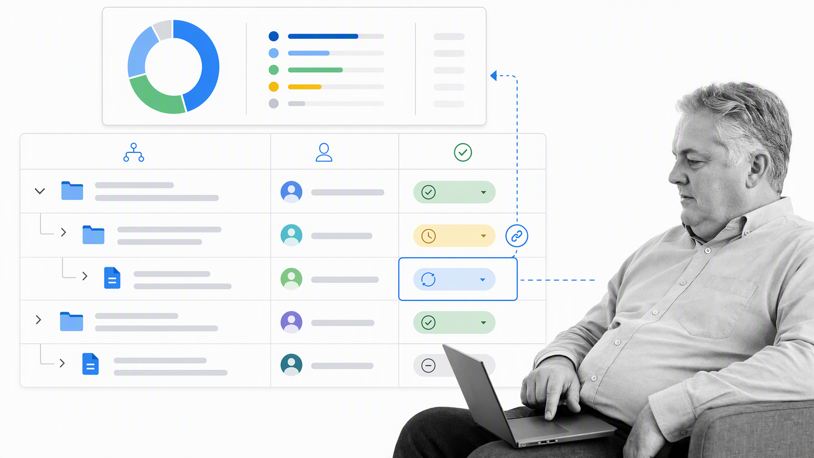 Smartsheet project grid with approvals and portfolio reporting
