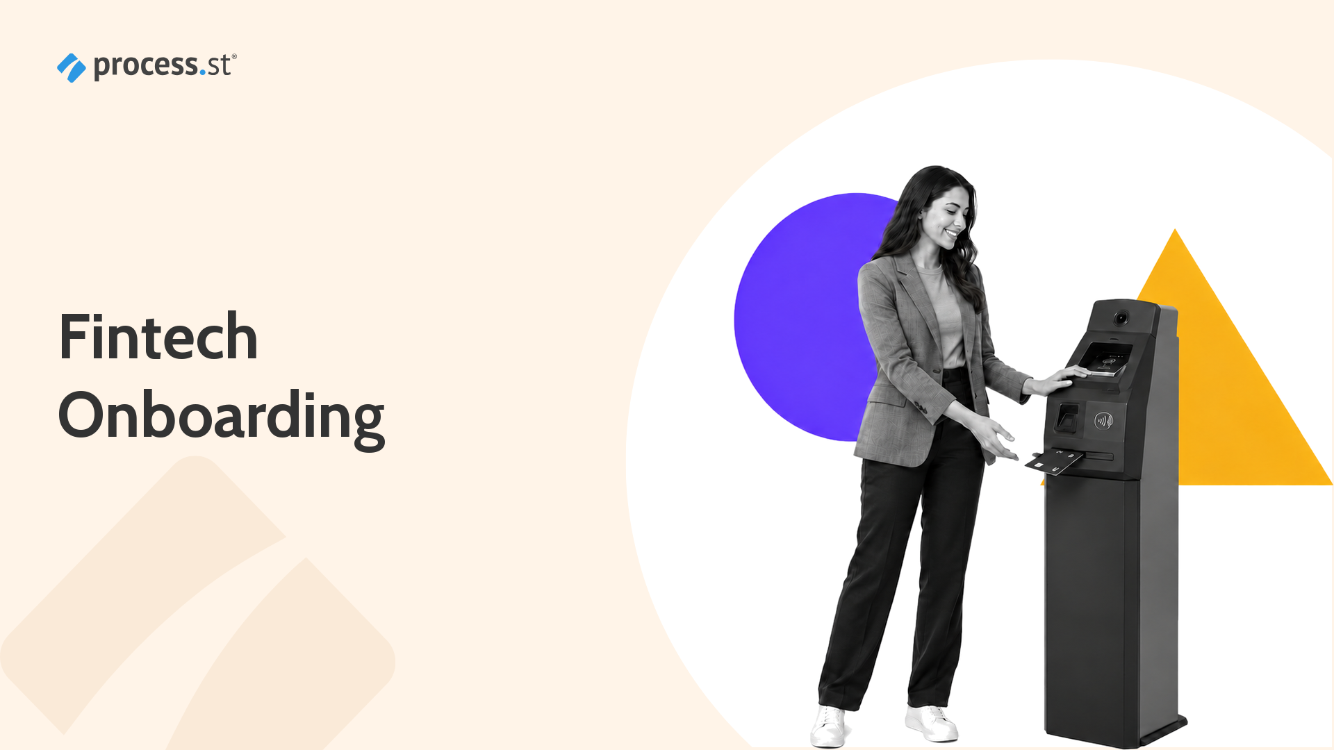 Fintech compliance lead using a bank account opening terminal for secure customer onboarding