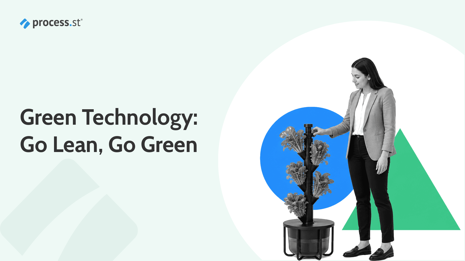 Sustainability leader adjusting a resource-efficient hydroponic growing tower