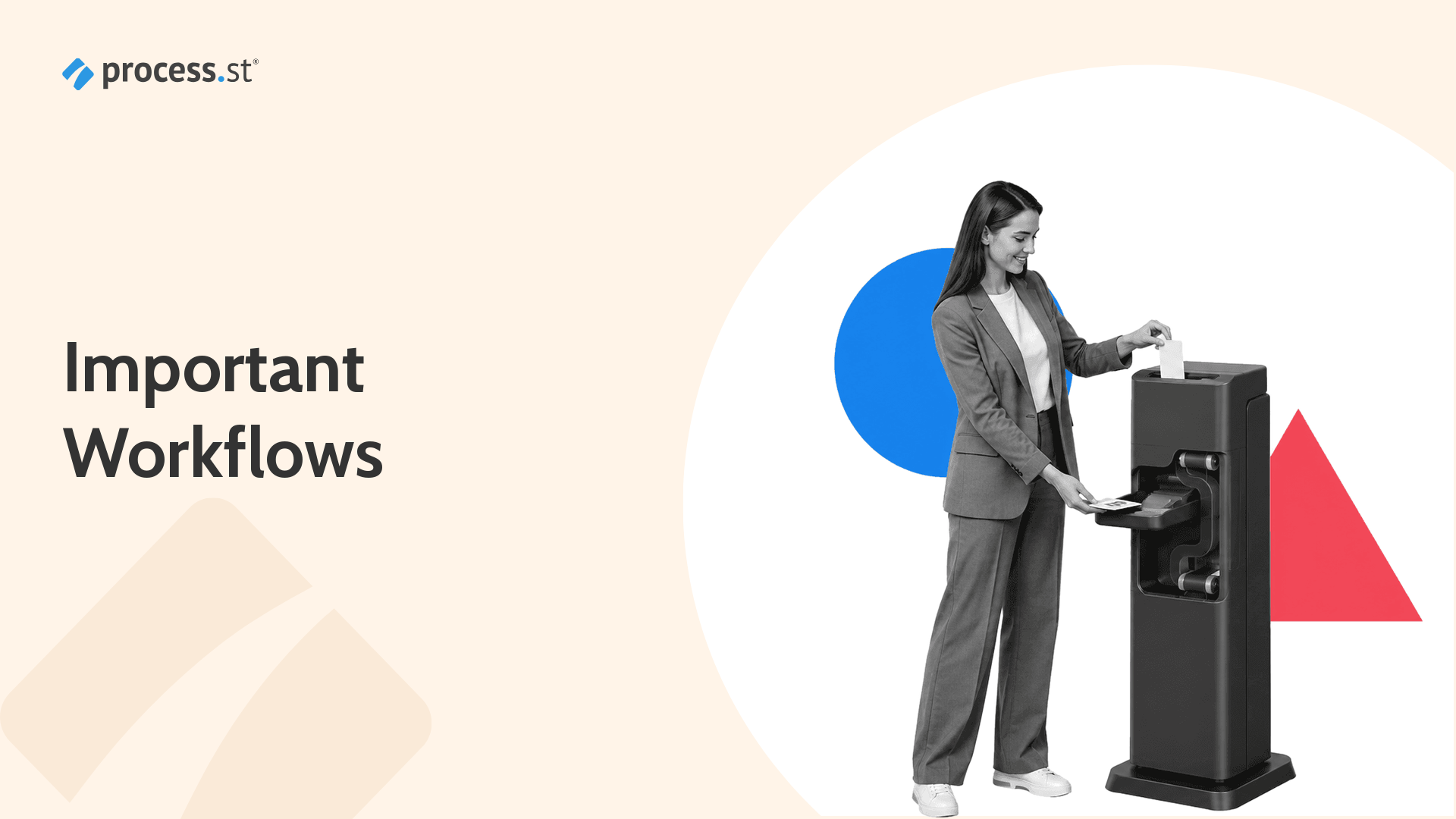 HR operations leader using an automated employee badge provisioning machine