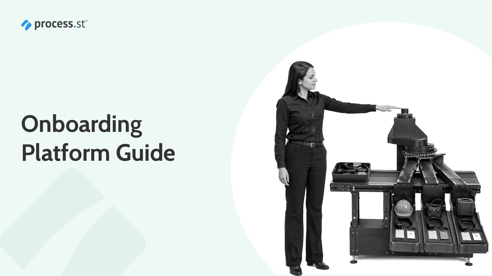 Onboarding platform guide showing a guided path from signup to first value
