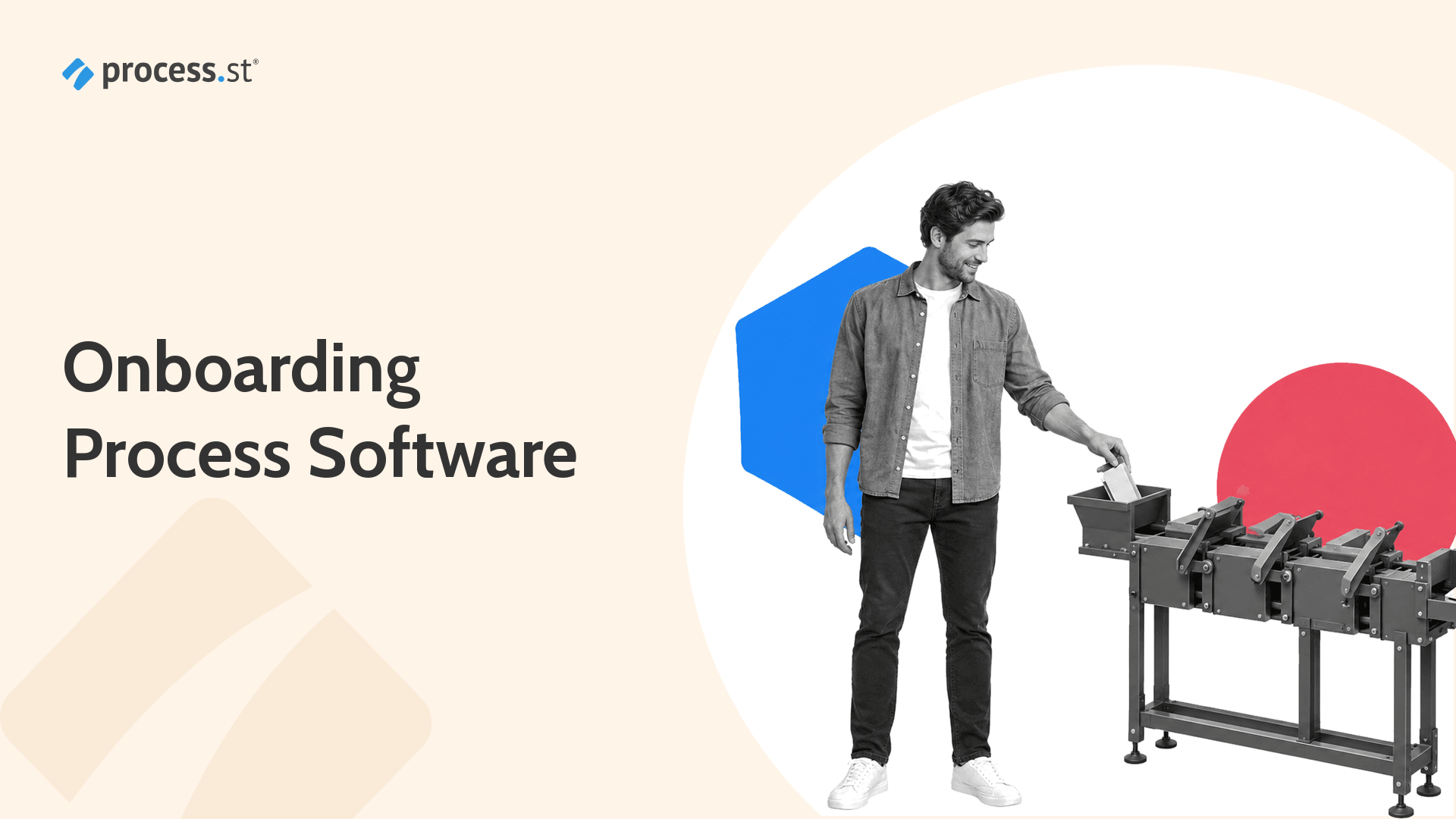 Onboarding process software guide showing configurable paths from intake to launch