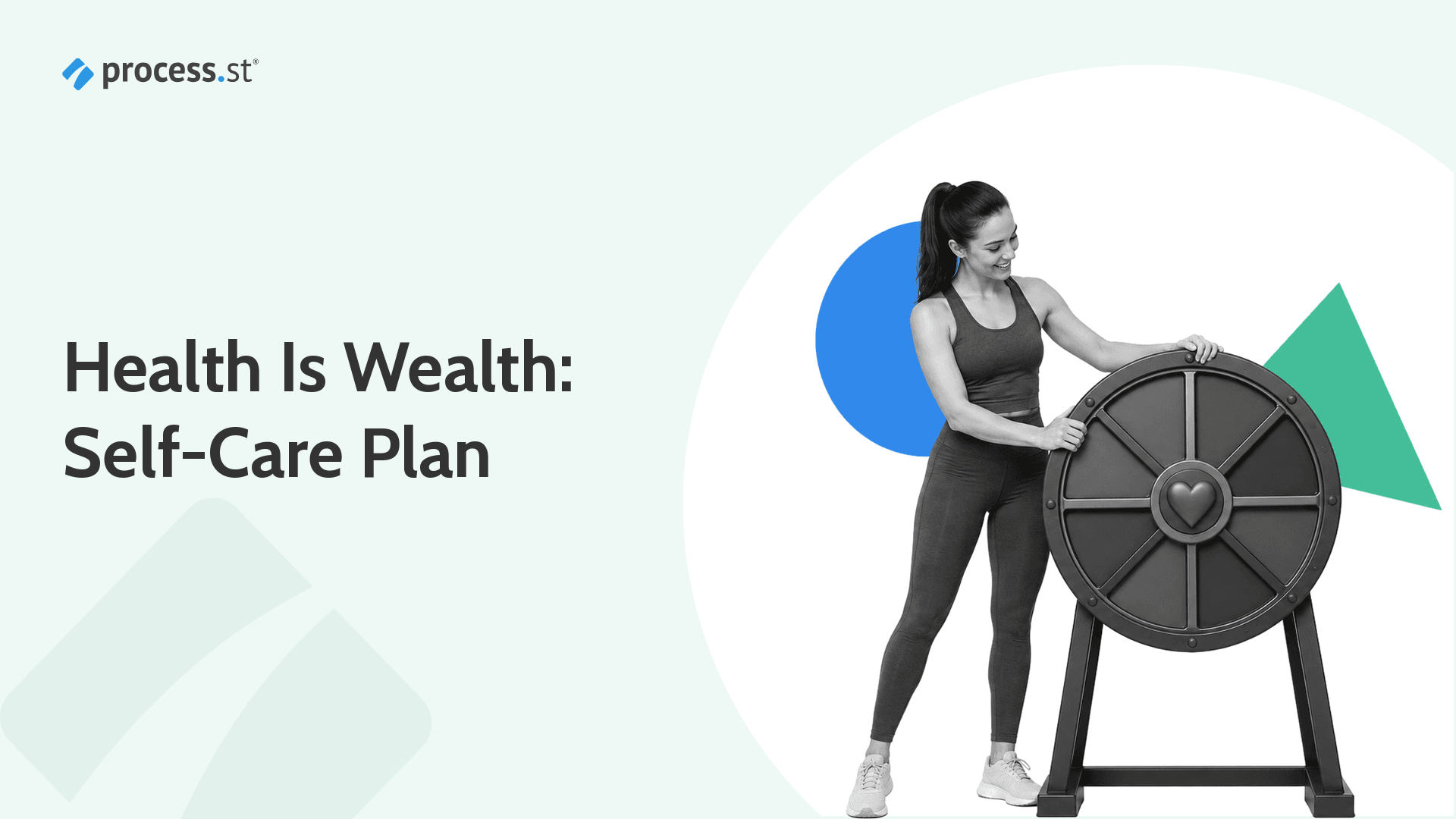 Black and white wellness leader turning a heart-centered self-care wheel