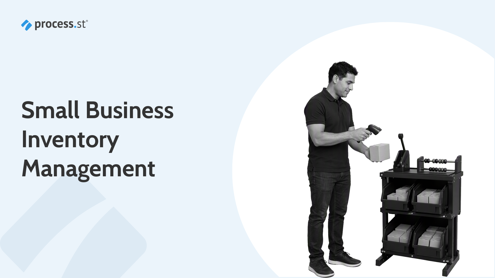 Small business inventory management software with an inventory manager and stock carousel