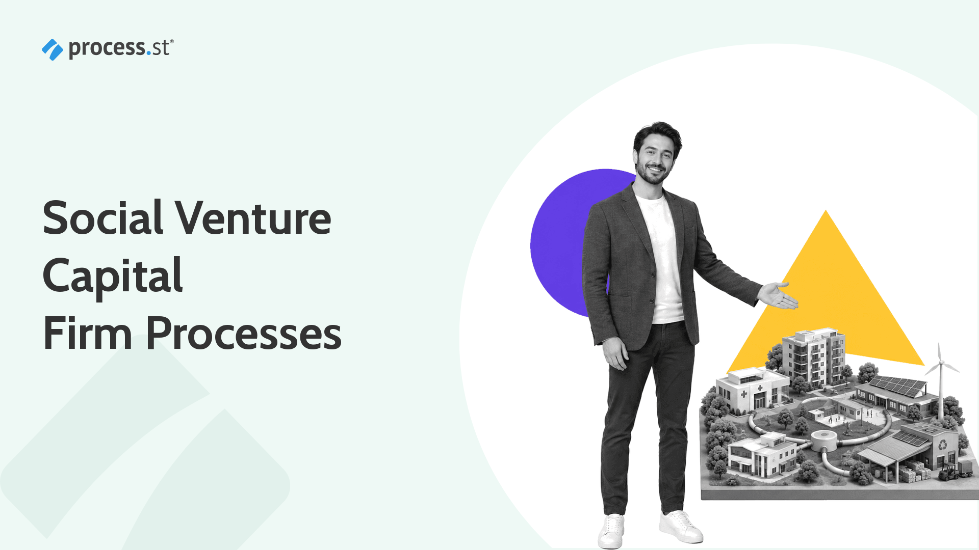 Social venture capital firm processes represented by an impact investment manager organizing a miniature portfolio of mission driven ventures