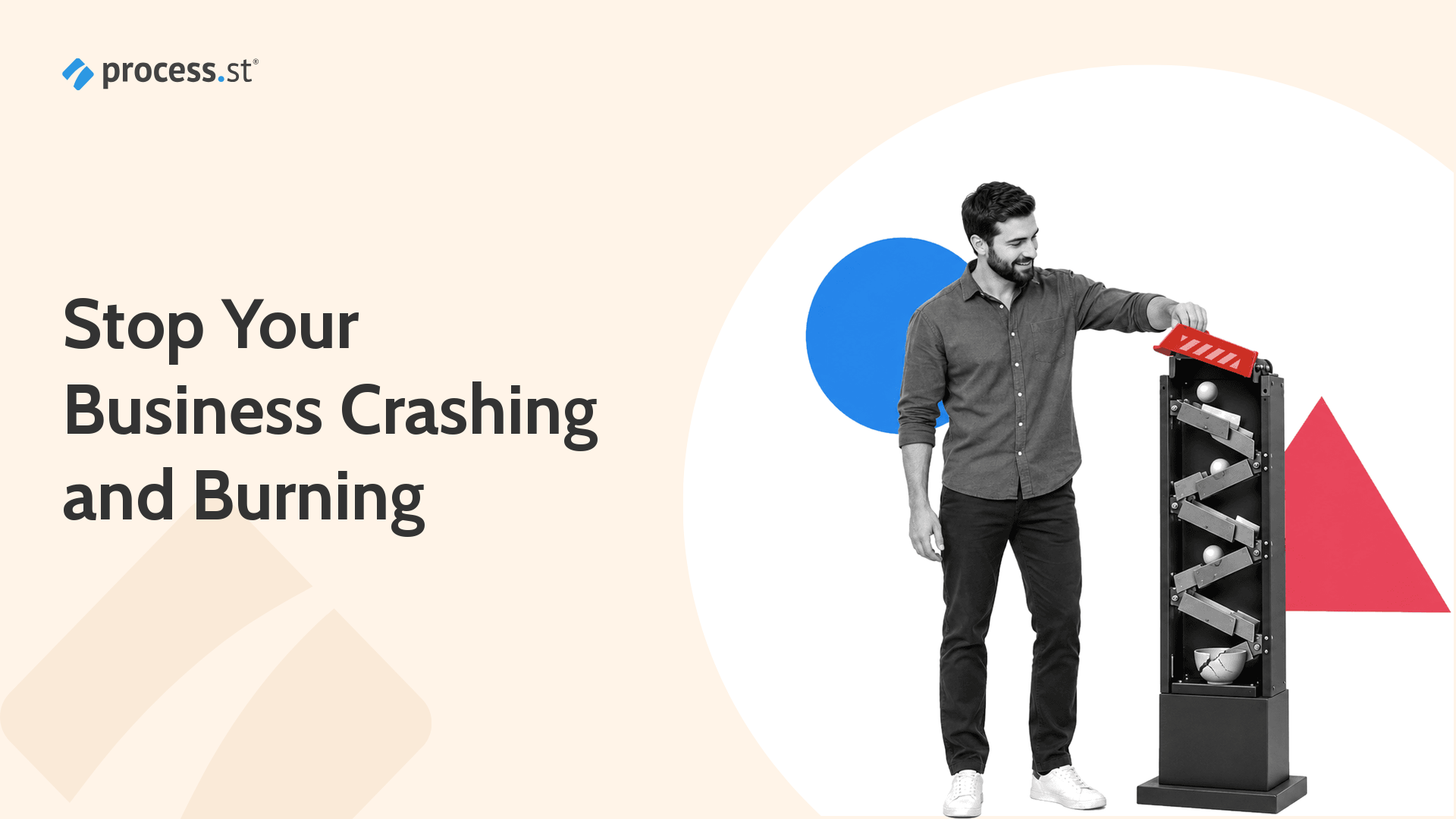 A linked business process stops a cascading failure before the final stage