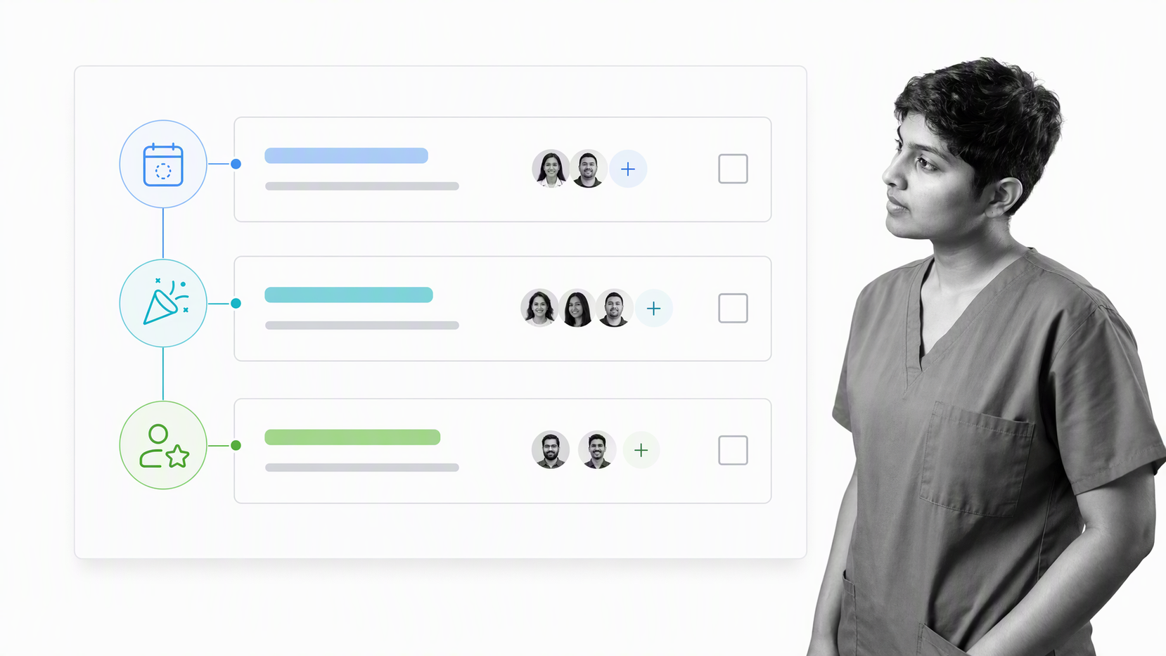 Employee onboarding checklist with owners and milestones