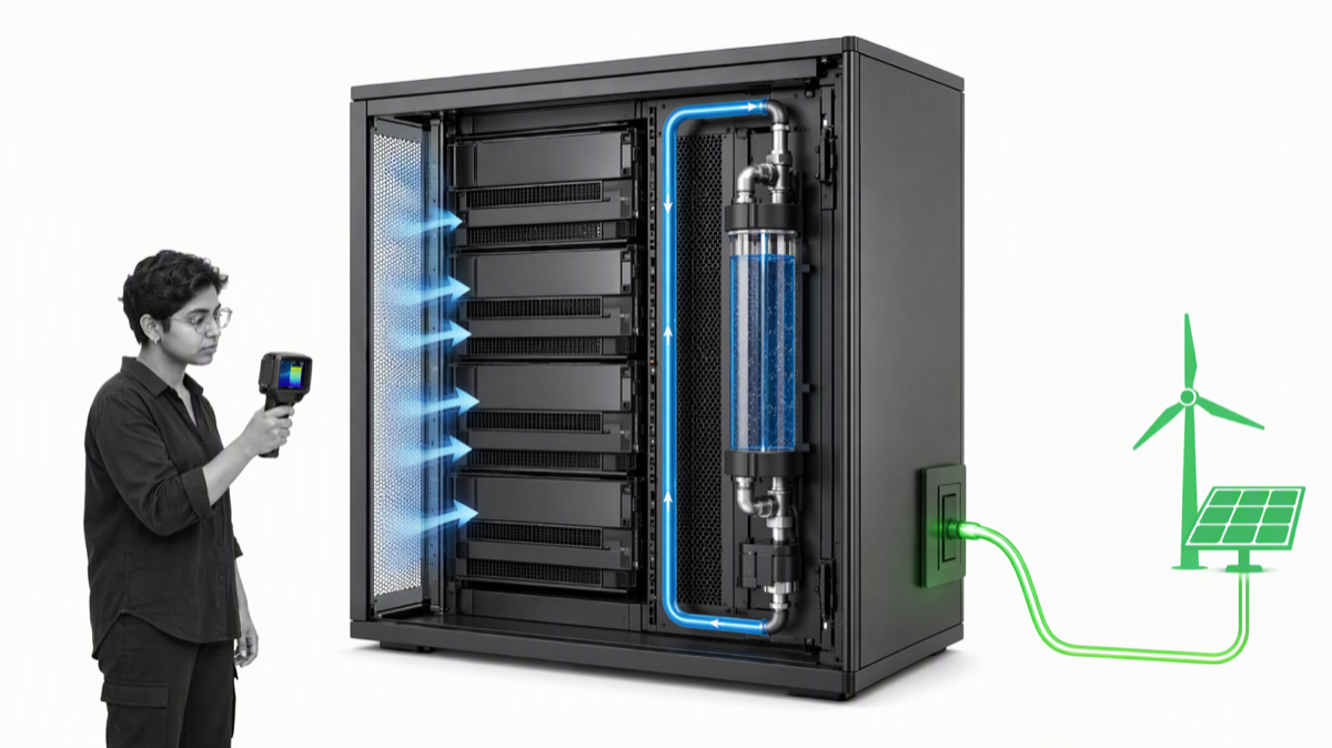 Efficient data center cooling powered by renewable energy