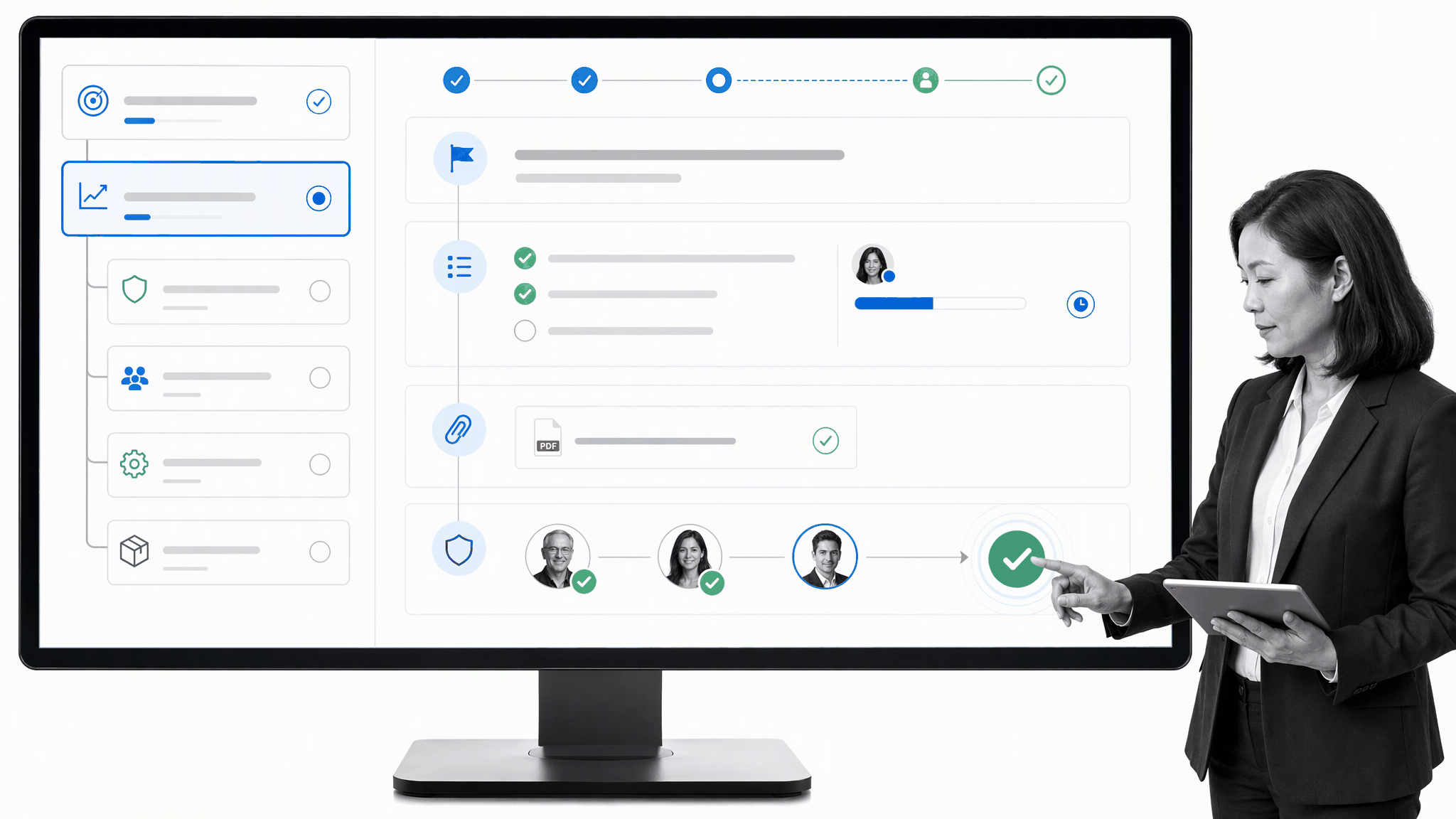 Process Street workflow for Hoshin execution controls and approval